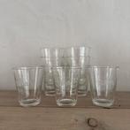 9 SPA waterglazen glazen drinkglazen glas glaasjes zgan, Ophalen of Verzenden, Zo goed als nieuw