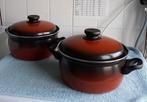 retro pan, BK, zware kwaliteit, nieuw, emaille, bruin, Huis en Inrichting, Keuken | Potten en Pannen, Ophalen, Nieuw, Overige materialen
