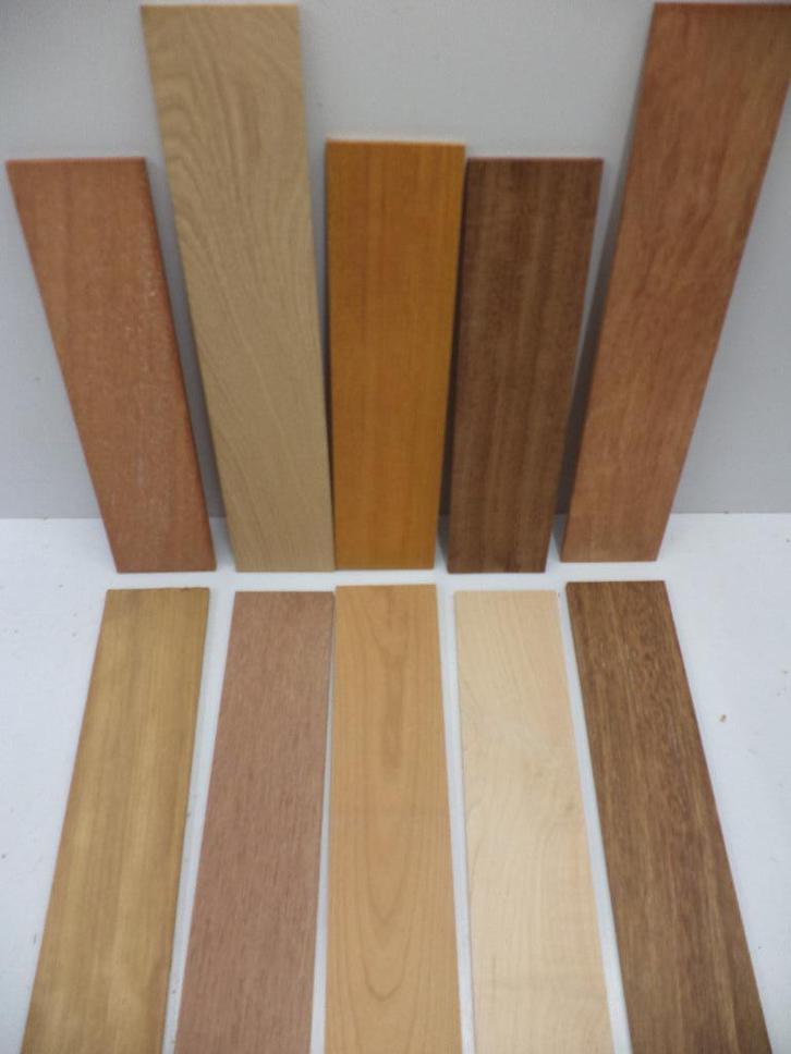 10 soorten dunne latjes plankjes tapis parket inleg kistje, Hobby en Vrije tijd, Overige Hobby en Vrije tijd, Nieuw, Ophalen of Verzenden