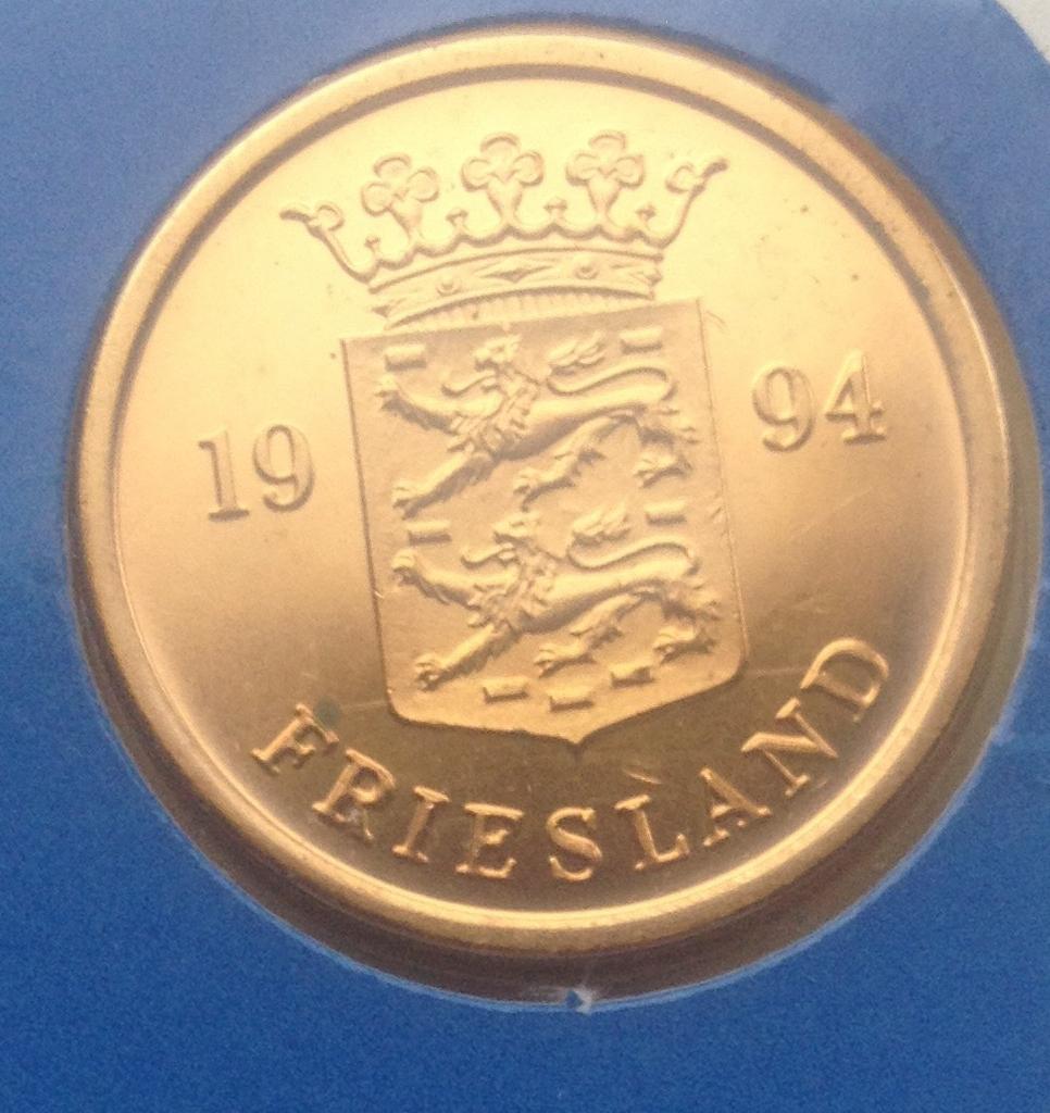 Provincie penning 1994 Friesland, Postzegels en Munten, Penningen en Medailles, Ophalen of Verzenden, Nederland