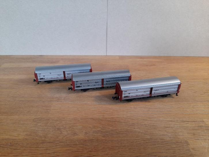 Fleischmann schuifwand wagons DB, Hobby en Vrije tijd, Modeltreinen | N-Spoor, Gebruikt, Wagon, Gelijkstroom, Fleischmann, Analoog