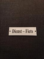 Emaille plaatje "DIENST - FIETS", Antiek en Kunst, Antiek | Emaille, Ophalen of Verzenden