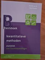 Basisboek kwantitatieve methoden statistiek met exceltoepass, Ophalen of Verzenden, Zo goed als nieuw, Overige niveaus