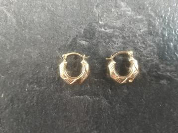 Gouden oorbellen / creolen.  beschikbaar voor biedingen