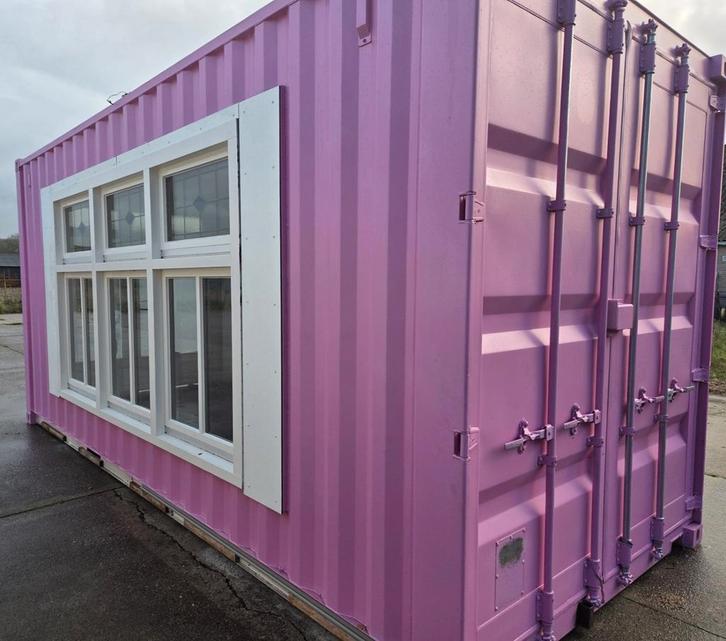 Zeecontainer 20 FT High Cube / Tuinhuis / Kantoorunit, Zakelijke goederen, Machines en Bouw | Keten en Containers, Ophalen of Verzenden