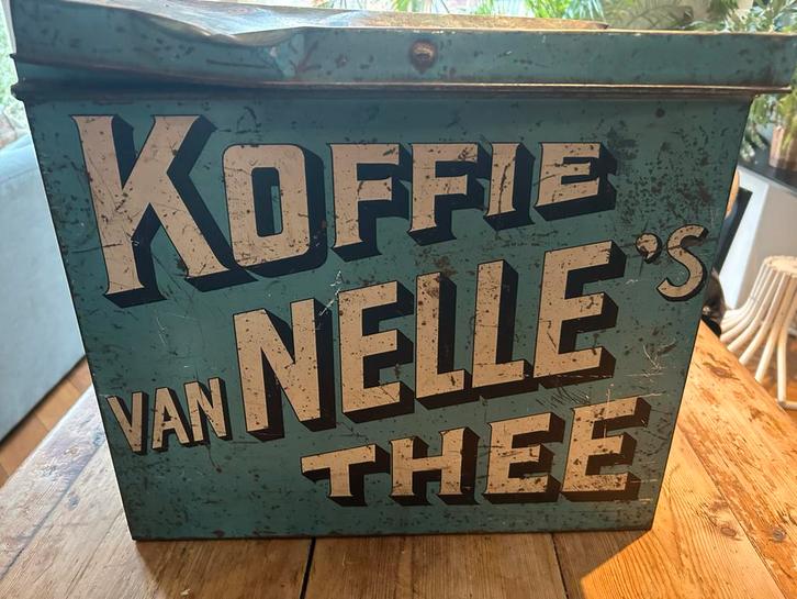Oude Van Nelle blik - Koffie en Thee, Antiek en Kunst, Antiek | Overige Antiek, Ophalen of Verzenden