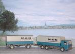 M.A.N.Motorwagen met aanhanger Wiking 1:87, Ophalen of Verzenden, Zo goed als nieuw, Bus of Vrachtwagen, Wiking