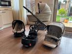 Bebecar kinderwagen beige vierdelige set, Kinderen en Baby's, Kinderwagens en Combinaties, Gebruikt, Met autostoeltje, Ophalen