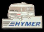 Hymer camper pin- wit -blauw, Verzenden, Nieuw, Transport, Speldje of Pin