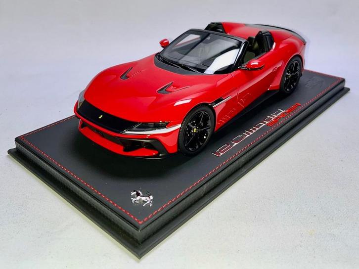 Ferrari 12 Cilindri Spider Rood 1:18 P18251A van BBR, Hobby en Vrije tijd, Modelauto's | 1:18, Nieuw, Auto, Overige merken, Ophalen of Verzenden