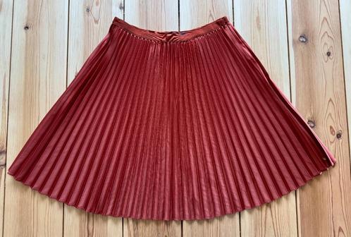 Rok Scotch & Soda - geplooide midi-rok – maat 2 Small Medium, Kleding | Dames, Rokken, Zo goed als nieuw, Maat 36 (S), Rood, Onder de knie