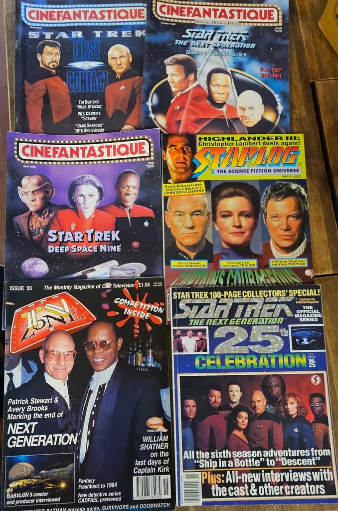Star Trek magazines – Cinefantastique & Starlog – TNG, DS9,, Boeken, Tijdschriften en Kranten, Ophalen of Verzenden, Gelezen, Muziek, Film of Tv