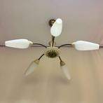 Jaren 50 60 5-arm spider sputnik atomic age spin hanglamp, Huis en Inrichting, Lampen | Hanglampen, Ophalen, Gebruikt, Glas, Spinlamp