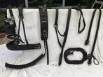 Enkelspan borsttuig. Zwart leer. Full, Dieren en Toebehoren, Paarden en Pony's | Hoofdstellen en Tuigage, Ophalen of Verzenden