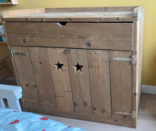 Steigerhouten Commode 109x95x58 (bxhxd), Kinderen en Baby's, Kinderkamer | Commodes en Kasten, Zo goed als nieuw, Commode, 90 tot 105 cm