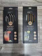80 Pakjes Herbruikbare Metalen Rietjes - Nieuw, Ophalen of Verzenden, Nieuw