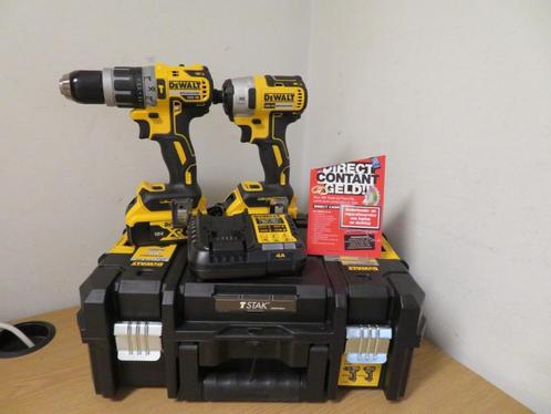 DeWALT Accu Combiset DCD796 + DCF887 in koffer, Doe-het-zelf en Verbouw, Gereedschap | Boormachines, Zo goed als nieuw, Boor- en Schroefmachine