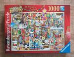 Ravensburger legpuzzel "The Christmas Cupboard" 1000 stuks, Ophalen of Verzenden, 500 t/m 1500 stukjes, Zo goed als nieuw