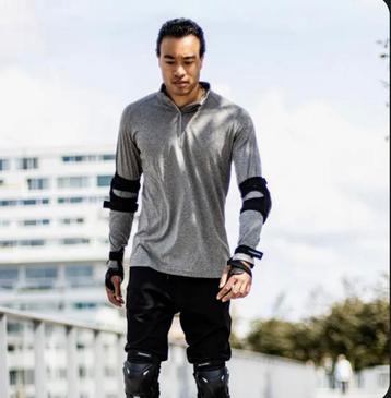 Black protective gear for rollerskating/skateboarding, M beschikbaar voor biedingen