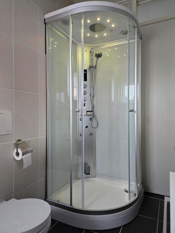 Luxe Maxaro Modera stoom/douchecabine 90x90 cm. als nieuw!, Huis en Inrichting, Badkamer | Complete badkamers, Zo goed als nieuw