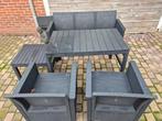 Mooie tuinset, Tuin en Terras, Ophalen, 5 zitplaatsen, Kunststof, Gebruikt