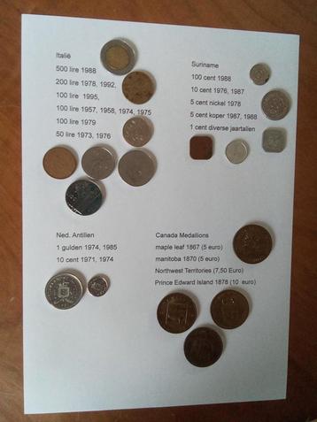 diverse munten  beschikbaar voor biedingen