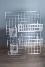 wandrek met mandjes - wit, Ophalen of Verzenden, Zo goed als nieuw