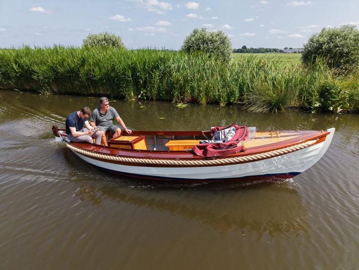 Kapitein Klassieke Mahoniehouten Sloep 6.20 (bj 1928), Watersport en Boten, Motorboten en Motorjachten, Gebruikt, 6 tot 9 meter