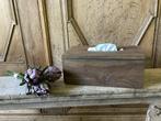 NIEUW teak houten tissue doos box kist houder, Huis en Inrichting, Ophalen of Verzenden, Nieuw, Hout