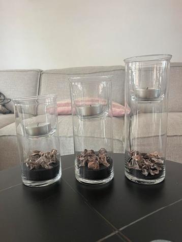 Decoratie home / kaarsen houder set 3 stuk  beschikbaar voor biedingen