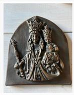 Bijzondere Italy Metalen plaquette Maria en Jezus 21 x 19 cm, Antiek en Kunst, Antiek | Religie, Ophalen of Verzenden