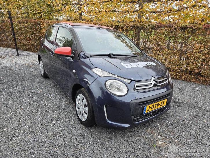 Citroën C1 1.0 e-VTI Shine (bj 2014), Auto diversen, Schadeauto's, Citroën, Handgeschakeld, Benzine, Hatchback, Blauw