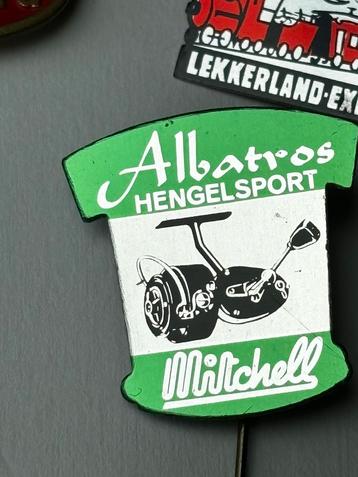 Oude Vintage Speld/Pin. ~ Albatros Hengelsport ~