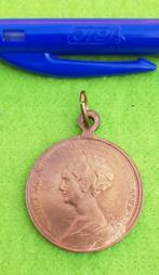 Gedenkpenning met oog - Brons - Kon. Wilhelmina 1897 - 1923, Ophalen of Verzenden, Brons, Nederland