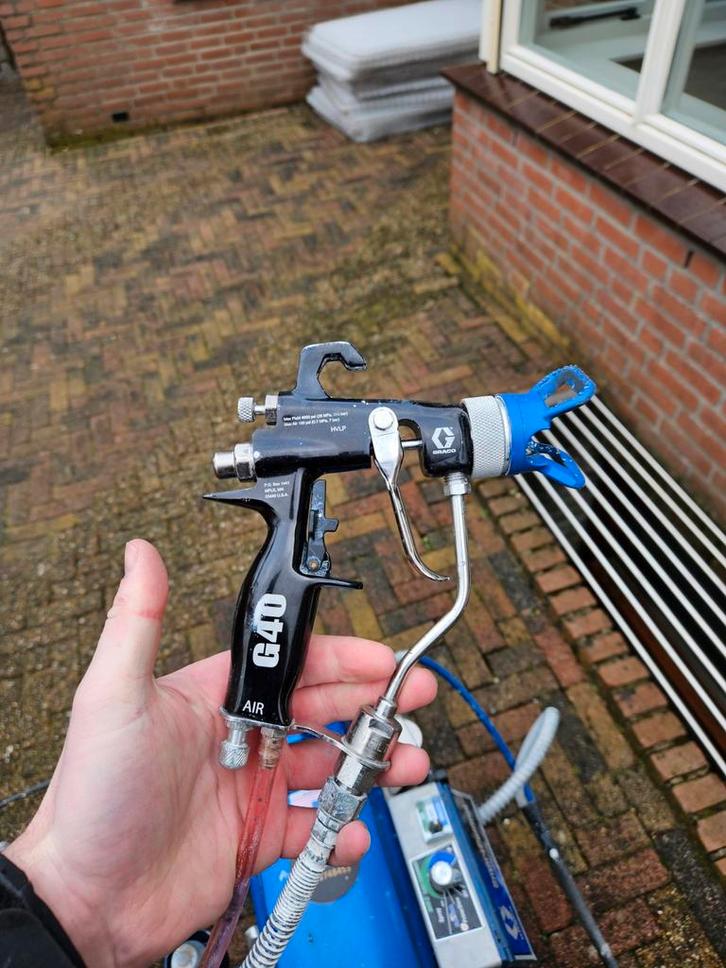 Verfspuit Graco G40 spuitpistool - Zeer goed onderhouden, Diensten en Vakmensen, Schilders en Behangers, Binnenschilderwerk, Buitenschilderwerk