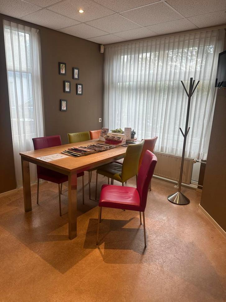 Mooie Complete Eettafel met Stoelen Set, Huis en Inrichting, Stoelen, Gebruikt, Vijf, Zes of meer stoelen, Hout, Overige kleuren