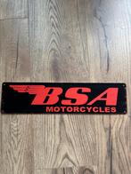 BSA motoren bord aluminium, Verzamelen, Merken en Reclamevoorwerpen, Ophalen of Verzenden, Nieuw, Reclamebord