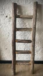 Houten decoratieve ladder met 4 treden, Ophalen, -, -, Nieuw
