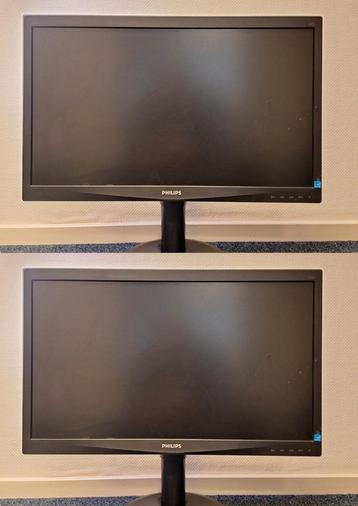 2x Philips 241S | 24" Full HD LCD Monitor | DVI | VGA  beschikbaar voor biedingen