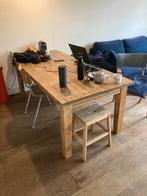 Houten Eettafel voor 6 personen, Huis en Inrichting, Tafels | Eettafels, Ophalen, Gebruikt, 100 tot 150 cm, Eikenhout