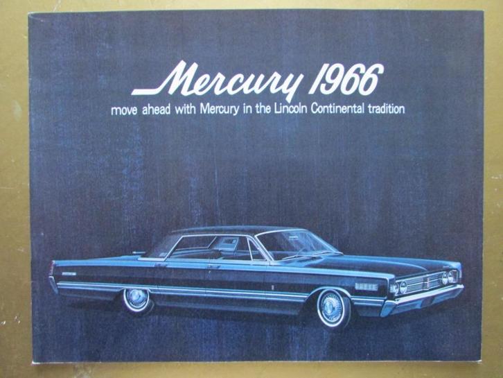 1966 MERCURY full size modellen Prestige brochure, Engels, Boeken, Auto's | Folders en Tijdschriften, Zo goed als nieuw, Overige merken