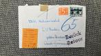 Retour enveloppe nederland naar duitsland, Postzegels en Munten, Brieven en Enveloppen | Nederland, Ophalen of Verzenden, Envelop