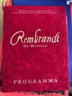 Rembrandt - De Musical - Programma, Ophalen of Verzenden, Zo goed als nieuw, Ballet of Musical