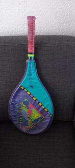 Vintage  Tennis Racket met Hoes, Sport en Fitness, Tennis, Overige merken, Gebruikt, Ophalen of Verzenden, Racket
