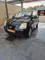 Kia Picanto 1.0 2006 Zwart, Auto's, Voorwielaandrijving, 4 cilinders, 61 pk, Zwart