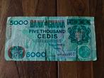 Voormalig biljet uit Ghana - 5.000 Cedis (uit 2000), Postzegels en Munten, Bankbiljetten | Afrika, Ophalen of Verzenden, Overige landen