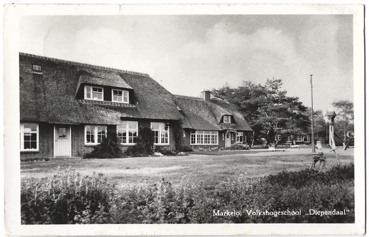 Markelo, Volkshogeschool "Diependaal" Opruimingskaart, Verzamelen, Ansichtkaarten | Nederland, Gelopen, Overijssel, 1960 tot 1980