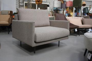2 x luxe fauteuil loveseat JAZZ Jess design stof naturel  beschikbaar voor biedingen