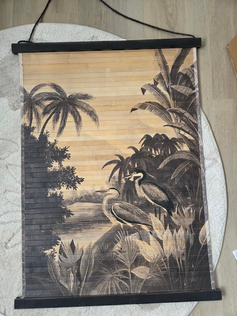 By-Boo Miyagi Jungle Muurornament Bamboe, Huis en Inrichting, Woonaccessoires | Wanddecoraties, Ophalen of Verzenden, Zo goed als nieuw