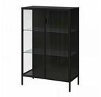 Vitrinekast antraciet, RUDSTA van IKEA, Huis en Inrichting, Ophalen, Zo goed als nieuw, 25 tot 50 cm, 50 tot 100 cm